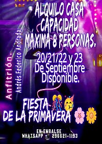 Alquiler De Casa 🏡 Temporal en Embalse Córdoba equipada Para 8 Personas 👥👥👥👥